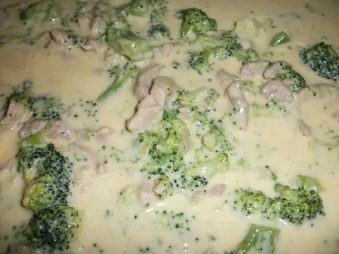 Brokula i svinjetina u kremastom umaku od sira