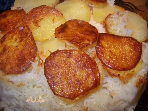 Riza sa hrkavim krompir - kriskama