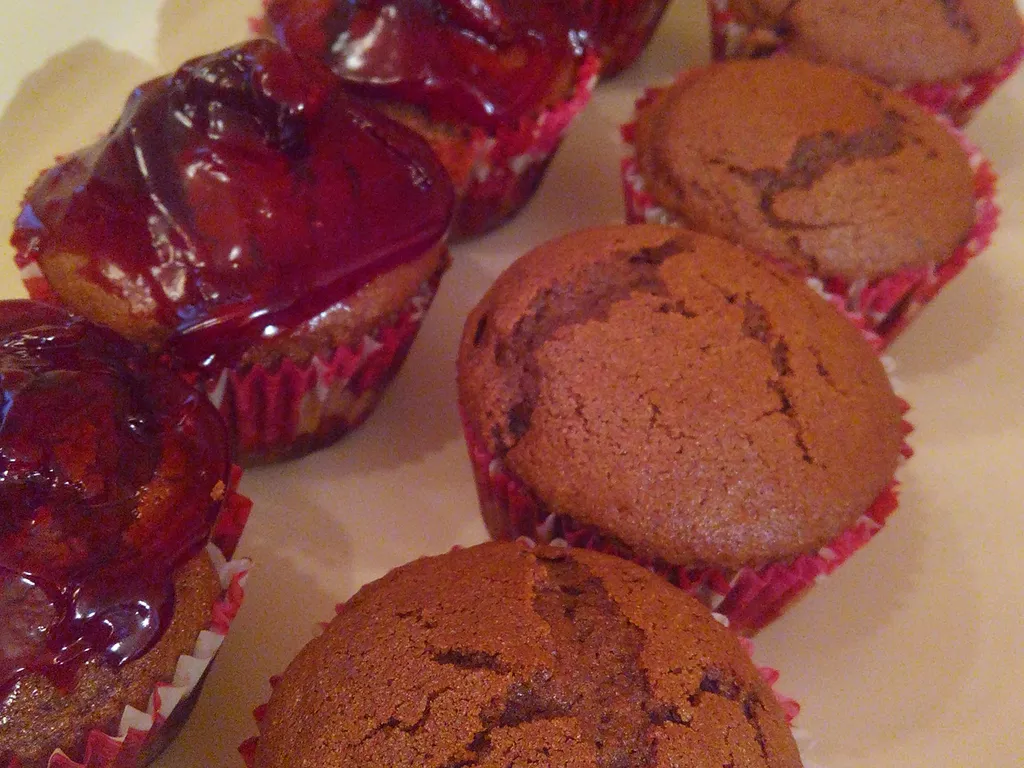 Muffini od čokolade i višanja