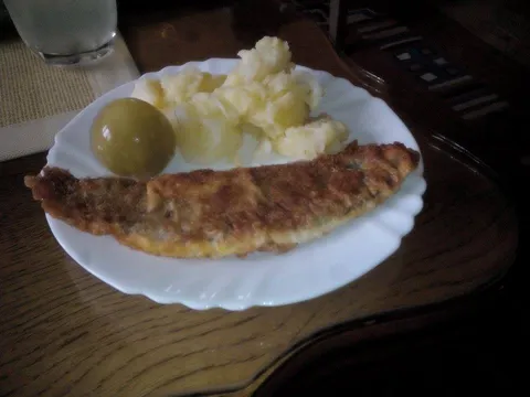 Pohovana riba sa krompir salatom