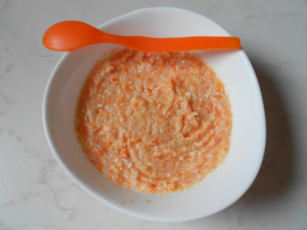 Kašica od riže, mrkve i svježeg sira 8+