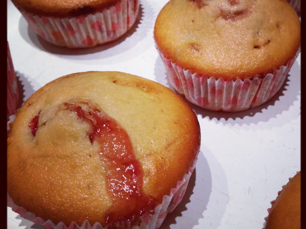 Triple strawberry muffins