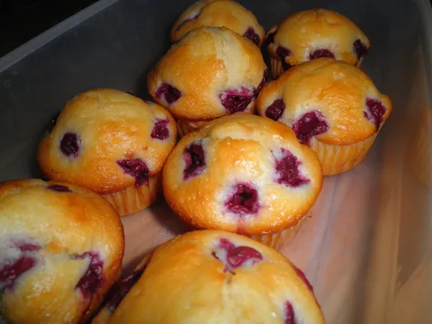 Muffins aux cerises