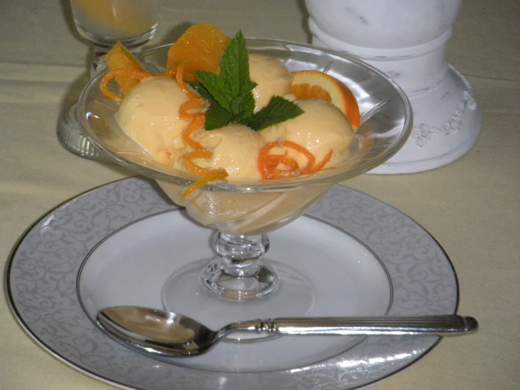 Sladoled sa karotom , narancom i jogurtom