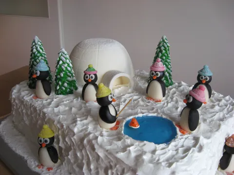 Torta Penguin&#8217;s Village