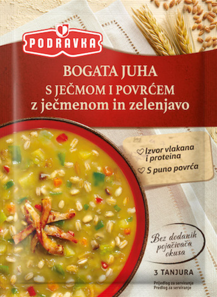 Bogata juha z ječmenom in zelenjavo