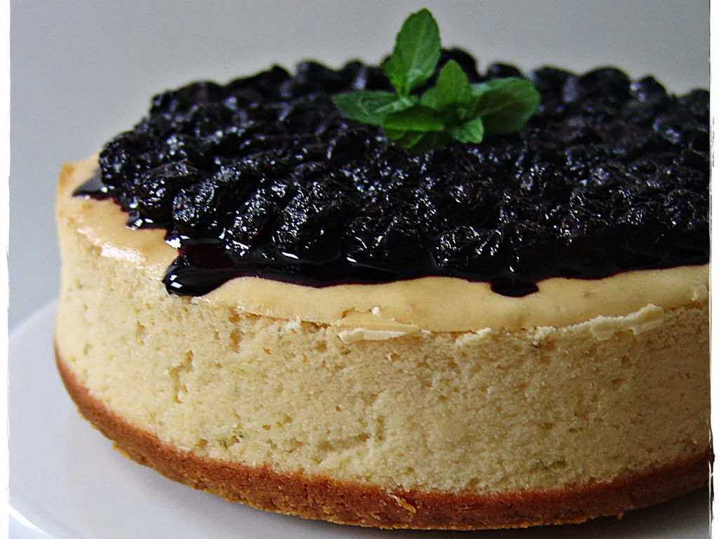 Lime-Blueberry Cheesecake (Čizkejk s limetom i borovnicama)