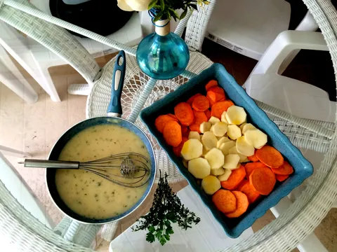 Slatki krompir gratin (ili bilo koje korijenasto povrce)