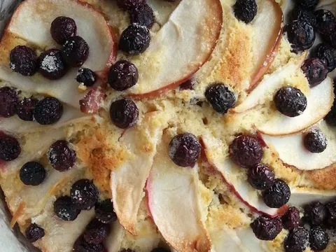 Simple apple and blueberry bake by Donna Hay