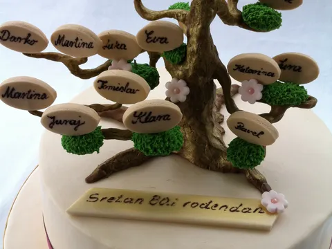 Torta obiteljsko stablo za 80-i rođendan