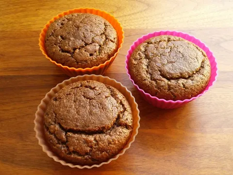 Chocolate coffee peanut butter muffins