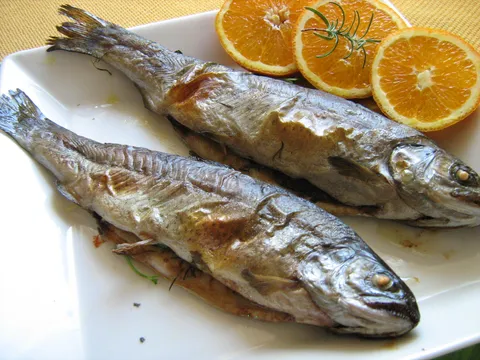 Pečena riba (pastrmka, orada ili brancin)