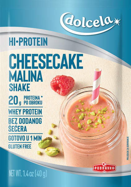 Hi protein Cheesecake malina shake