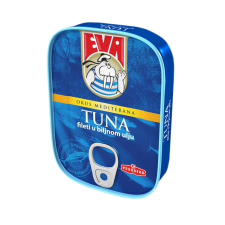 Tuna filets in vegetable oil