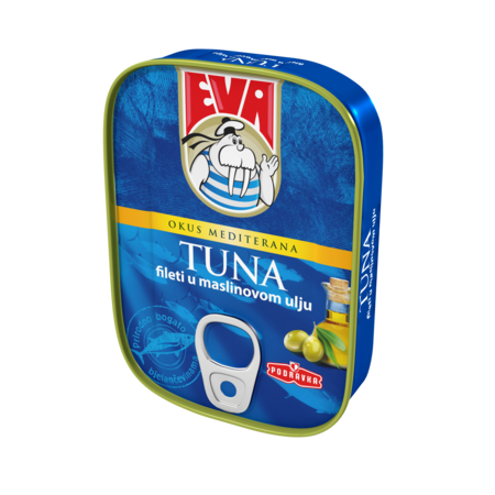 Tuna filets in olive oil