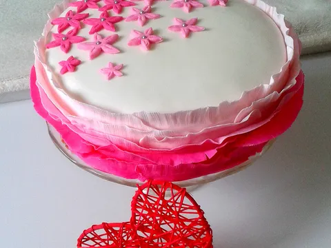 Ombre pink torta