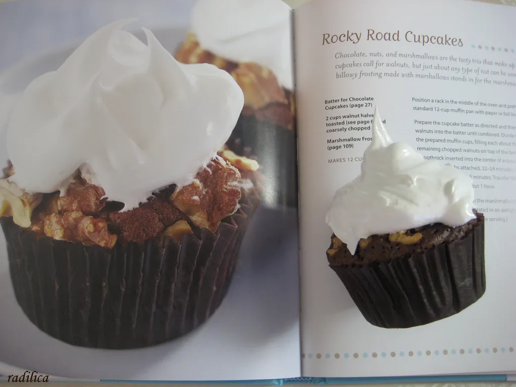 Rocky Road Cupcakes with Marshmallow Frosting