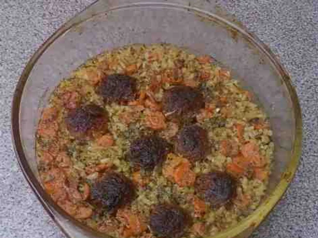 Gurmanski pilav sa cuftama od domaće kobasice
