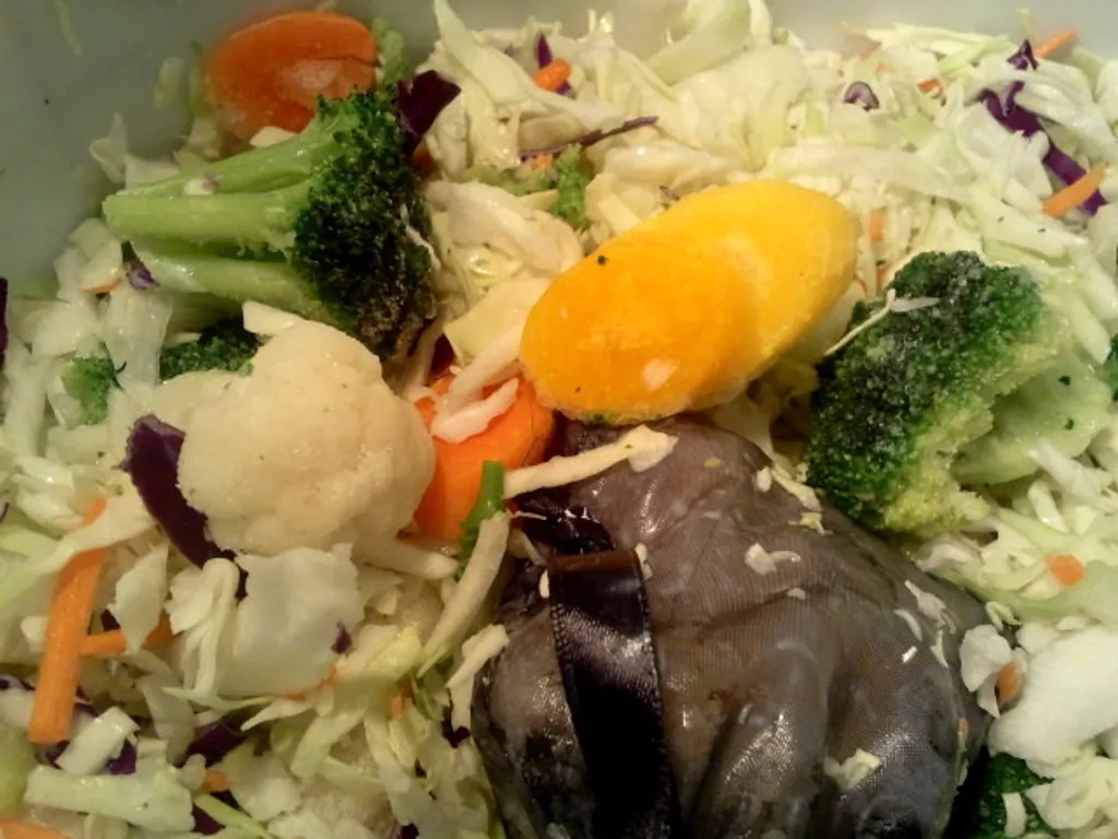 Sarena salata od ribanog kupusa ukiselena sa kefir grains (ali moze i bez)