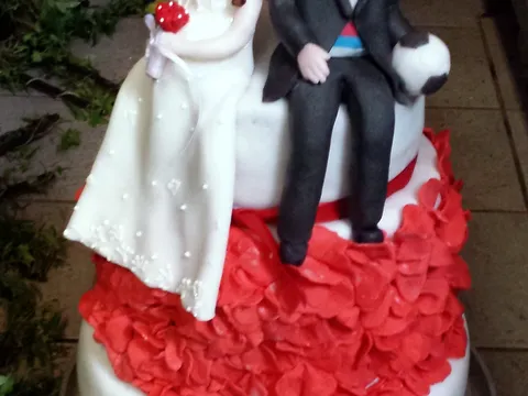 Wedding Cake uz Candy Table