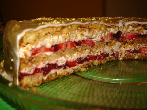 Torta od jagoda &#8211; presjek
