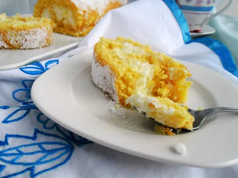 coconut lemon cake roll