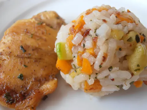 Piletina s rižotom od povrća