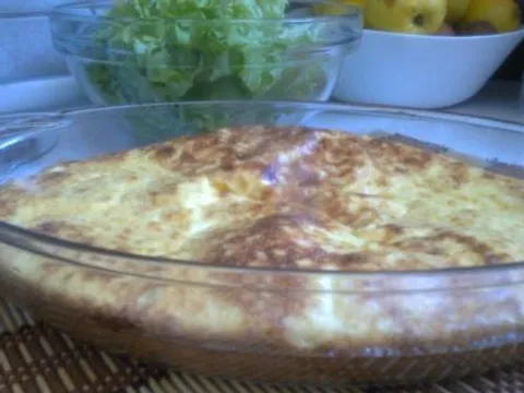 Zapečeni omlet sa rižom