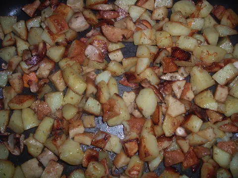 Krumpir , seitan i vrganji u pecnici