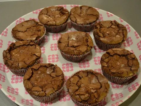 Čoko - marcipan muffins