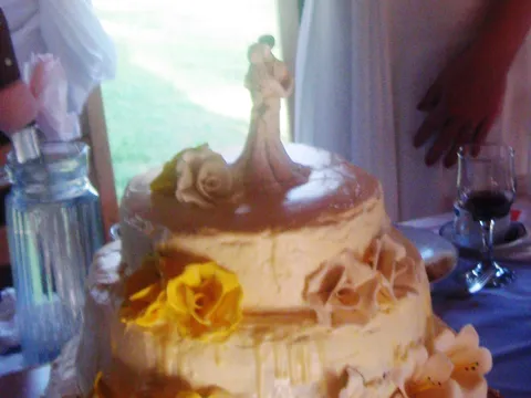 Moja prva svadbena torta ...za sekino vjenčanje :)