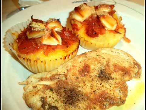 Zapečena palenta sa sirom i paradajz sosom by Tina MN