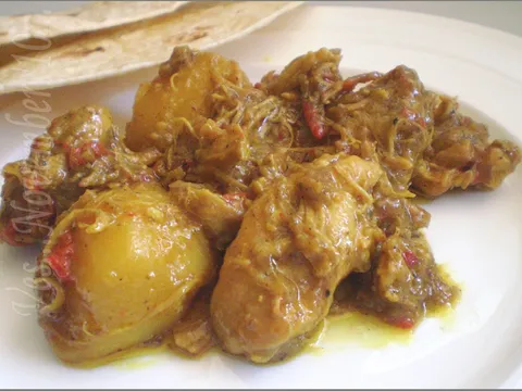 West Indian curried chicken/Piletina u curry sosu