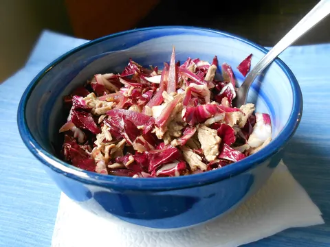 Salata od crvenog radica i junetine