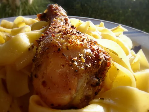 Pečena piletina sa tjesteninom na način "dede Lede" by Strucy