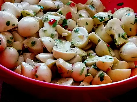 Salata od svježih šampinjona