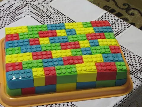 Dečija LEGO torta - fondan