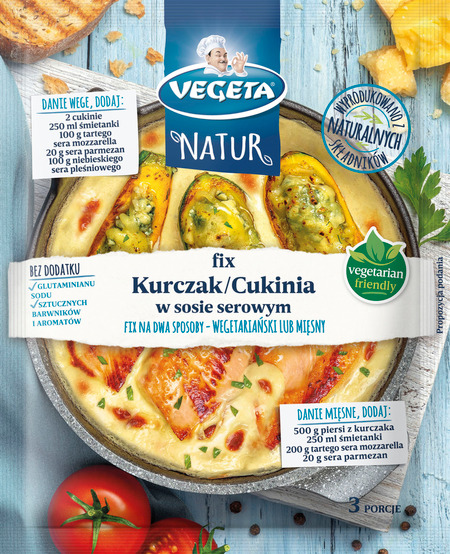 Fix Vegeta Natur Kurczak/Cukinia w sosie serowym