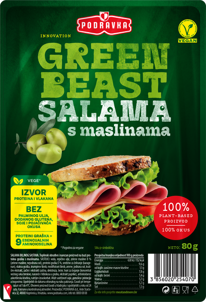 Green Beast salama s maslinama