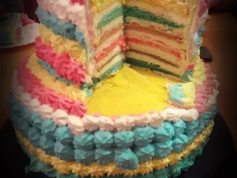 Rainbow cake,torta Duga by ANIMODA