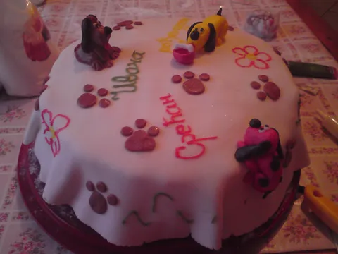 Ninanijeva prva rođendanska torta:) ljubi majka, bilo ih još 100 u zdravlju i veselju