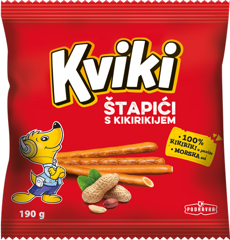 Kviki sticks with peanuts