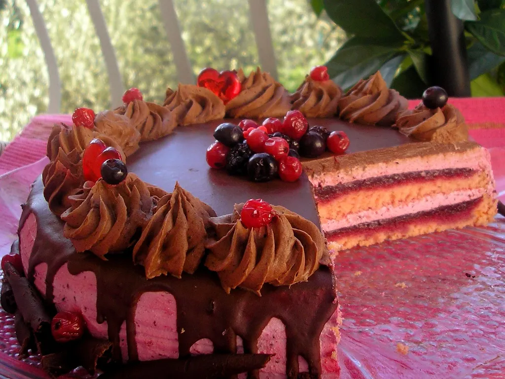 Valentine's forest dream cake