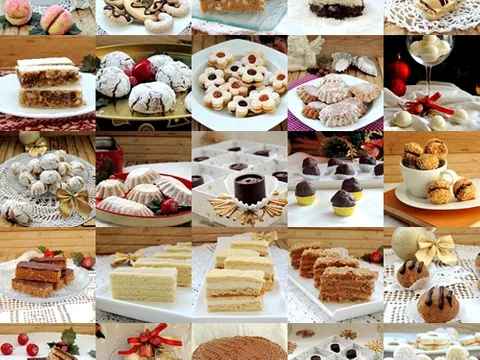 Svi moji Božićni kolači 23 vrste...