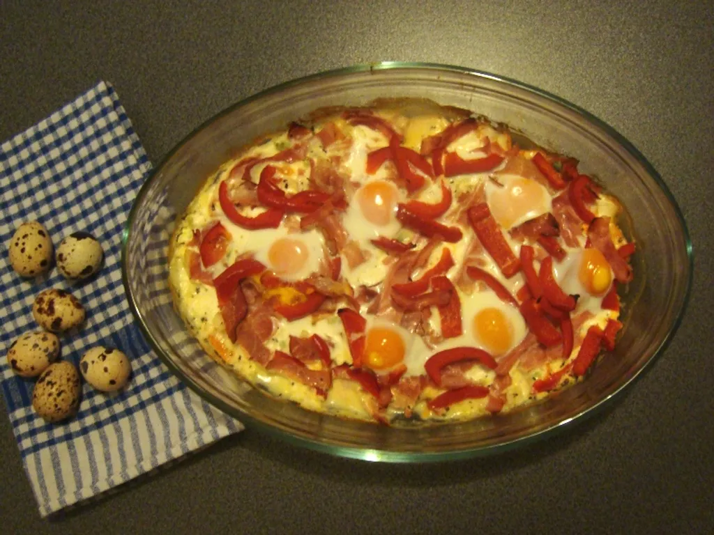 Uskršnji doručak sa prepeličjim jajima i batatom