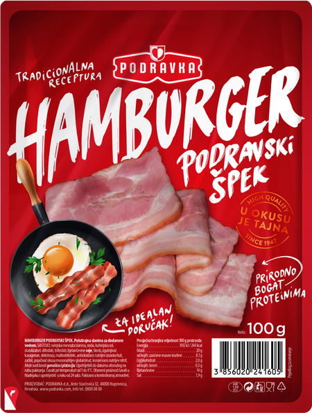 Hamburger - Podravski špek