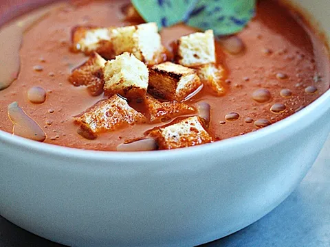 Krem-juha od pečenih paprika