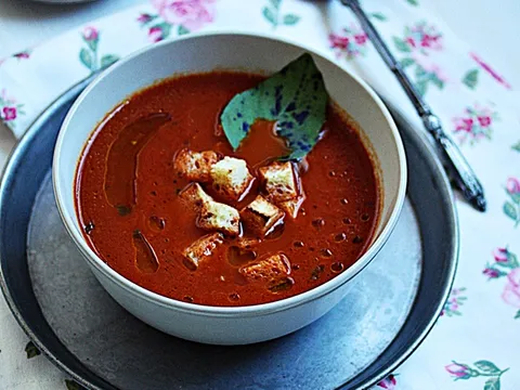 Krem-juha od pečenih paprika