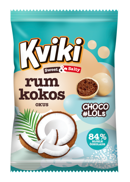 Kviki CHOCO #LOLS rum kokos