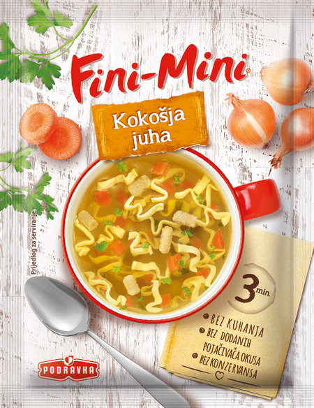 Fini-Mini kokošja juha